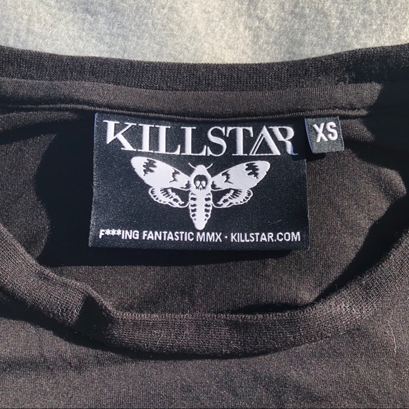 Killstar “Fact” Open back shirt - XS - Picture 4 of 5